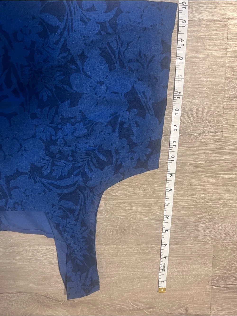 GAP Blue Floral Square-Neck Tank XL - Picture 7 of 10